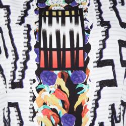 Pre Owned Peter Pilotto Multicolor Printed Fitted Sleeveless Dress L