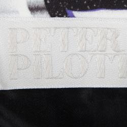 Pre Owned Peter Pilotto Multicolor Printed Fitted Sleeveless Dress L