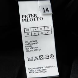 Pre Owned Peter Pilotto Multicolor Printed Fitted Sleeveless Dress L