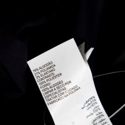 Pre Owned Peter Pilotto Navy Blue Cotton Lace Trim Off Shoulder Pallas Top M