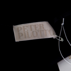 Pre Owned Peter Pilotto Navy Blue Cotton Lace Trim Off Shoulder Pallas Top M