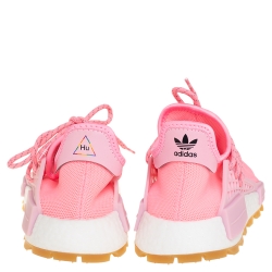 Pharrell Williams x Adidas Pink Knit Fabric HU NMD PRD Sneakers Size 40