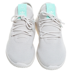 Pharrell Williams X adidas White/Green Tennis HU Low Top Sneakers Size 41.5