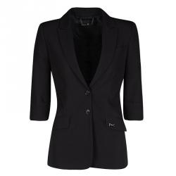Philipp Plein Couture Black Skull Embellished Blazer S