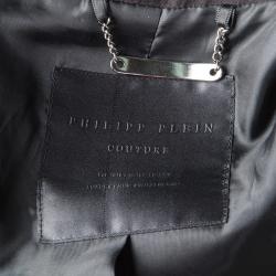 Philipp Plein Couture Black Skull Embellished Blazer S