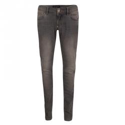 Philipp Plein Grey Shadow Faded Effect Strawberry Cheesecake Slim Fit Jeans M