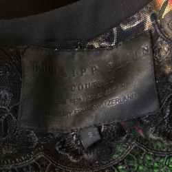 Pre Owned Philipp Plein Couture Black Wool Crystal Embellished Tailored Jacket S