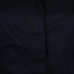 Pre Owned Philipp Plein Black Embellished Collar Shirt M