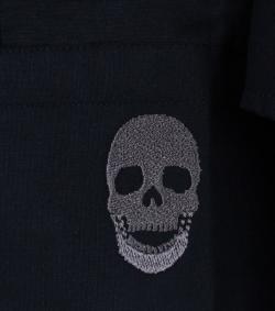 Pre Owned Philipp Plein Black Embellished Collar Shirt M
