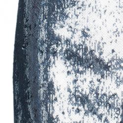 Philipp Plein Couture Silver Sequin Mini Skirt M