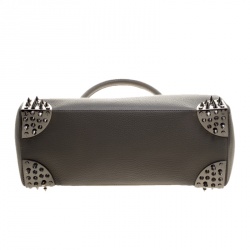 Pre Owned Philipp Plein Grey Leather Pretender Satchel