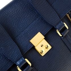 Pre Owned حقيبة ساتشل 3.1 فيليب ليم باشلي جلد زرقاء كحلية متوسطة