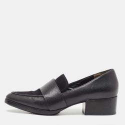 Black Suede And Leather Loafers