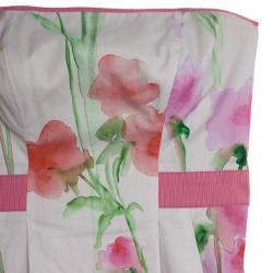 Pre Owned Philosophy di Alberta Ferretti Strapless Floral Print Dress S