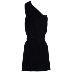 Pre Owned Philosophy Di Alberta Ferretti Black Silk Dress S