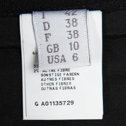 Pre Owned Philosophy di Alberta Ferretti Black Knit Embellished Skirt M