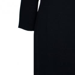 Pre Owned Philosophy Di Alberta Ferretti Black Embroidered Lace Paneled Dress M