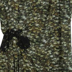 مملوكة مسبقًا Philosophy Di Alberta Ferretti Lace-Inset Printed Dress S