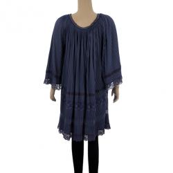 Pre Owned Philosophy Di Alberta Ferretti Pleated Lace Top M