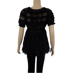 Pre Owned Philosophy Di Alberta Ferretti Smocked Top M