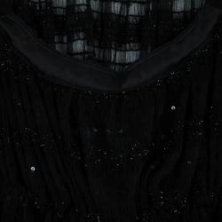 Pre Owned Philosophy Di Alberta Ferretti Smocked Top M