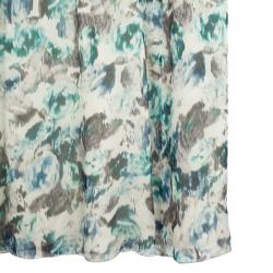 مملوكة مسبقًا Philosophy di Alberta Ferretti Chiffon Floral Print Maxi Skirt M