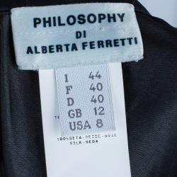 Pre Owned Philosophy di Alberta Ferretti Black Sleeveless Dress M
