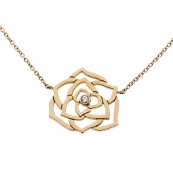 Pre Owned Piaget Rose Diamond 18k Rose Gold Necklace 