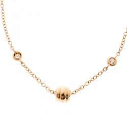 Pre Owned Piaget Possession Diamond 18k Rose Gold Bracelet 18cm