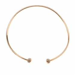 Pre Owned Piaget Possession Diamond & 18k Rose Gold Rigid Necklace