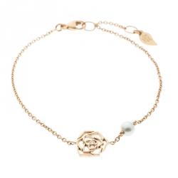 Pre Owned Piaget Rose Diamond & Pearl 18K Rose Gold Bracelet
