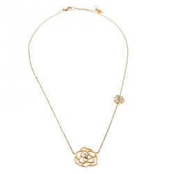 Pre Owned Piaget Rose Diamond 18k Rose Gold Necklace 