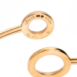 Pre Owned Piaget Possession Diamond 18K Rose Gold Adjustable Bypass Bracelet 16