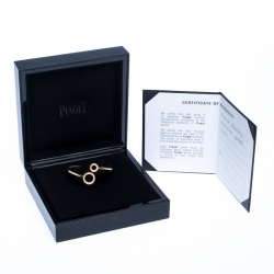 Pre Owned Piaget Possession Diamond 18K Rose Gold Adjustable Bypass Bracelet 16