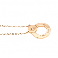 Pre Owned Piaget Possession Diamond 18K Rose Gold Pendant Necklace