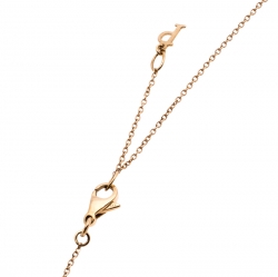 Pre Owned Piaget Possession Diamond 18K Rose Gold Pendant Necklace