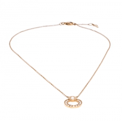 Pre Owned Piaget Possession Diamond 18K Rose Gold Pendant Necklace