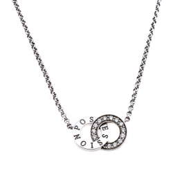 Pre Owned Piaget Possession Toi & Moi Diamond 18K White Gold Pendant Necklace