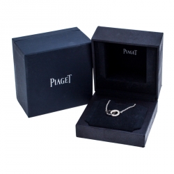 Pre Owned Piaget Possession Toi & Moi Diamond 18K White Gold Pendant Necklace
