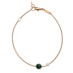Piaget Possession Malachite Diamond 18K Rose Gold Bracelet