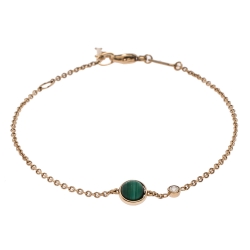 Piaget Possession Malachite Diamond 18K Rose Gold Bracelet