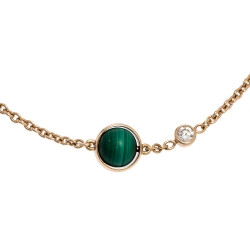 Piaget Possession Malachite Diamond 18K Rose Gold Bracelet