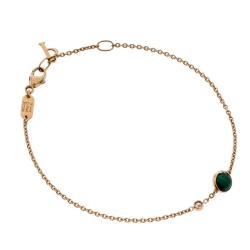 Piaget Possession Malachite Diamond 18K Rose Gold Bracelet