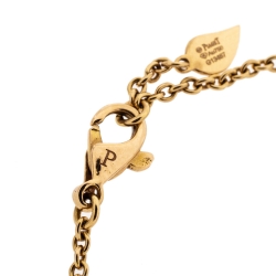 Piaget Diamond Rose Motif 18K Yellow Gold Chain link Bracelet