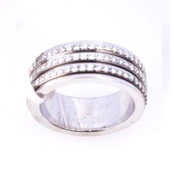 Pre Owned Piaget Three Diamond Sliding Rows Band Ring Size 53