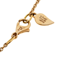 Pre Owned Piaget Rose Diamond 18k Rose Gold Pendant Necklace
