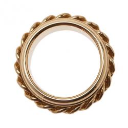 Pre Owned Piaget Possession Chain Motif Yellow Gold Ring Size 56