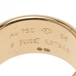 Pre Owned Piaget Possession Chain Motif Yellow Gold Ring Size 56