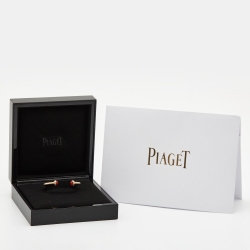 مملوكة مسبقًا Piaget Possession Diamond Carnelian 18k Rose Gold Open Cuff Bracelet 16