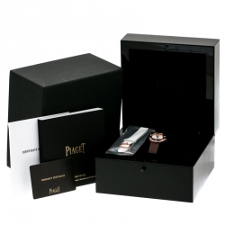 Piaget Silver Dial 18K Rose Gold And Diamonds Possession Women's Wristwatch 29 mm